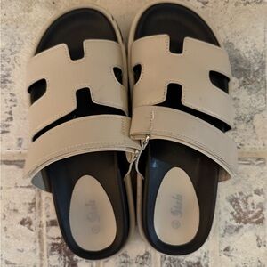 SHEIN Cream Sandals with platform